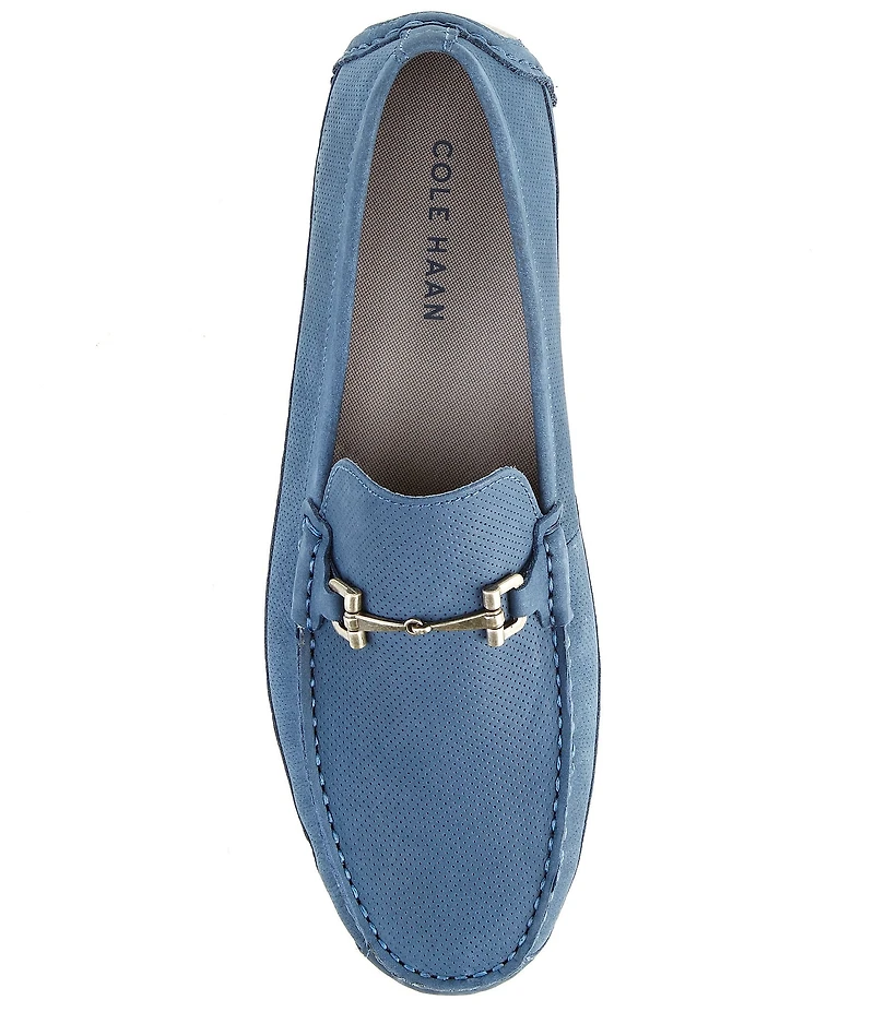 Cole Haan Men's Wyatt Perforated Nubuck Bit Buckle Drivers