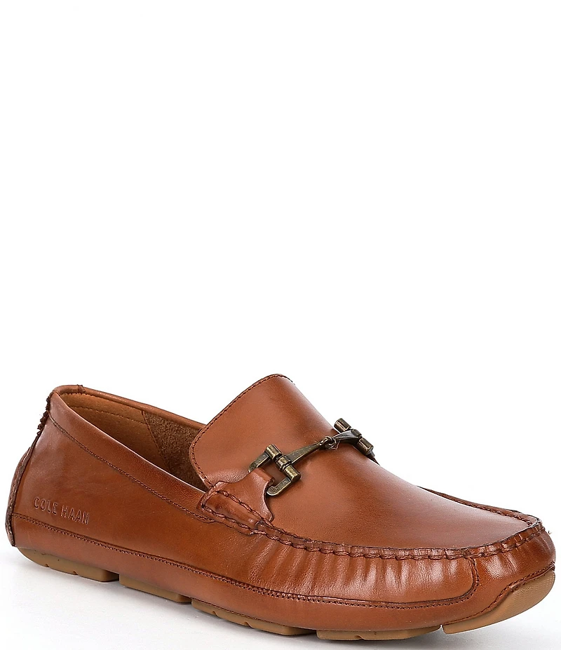 Cole Haan Men's Wyatt Leather Bit Buckle Drivers
