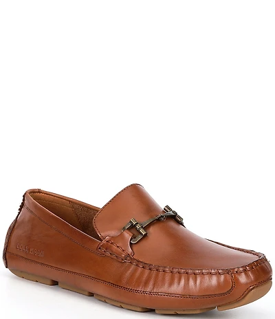Cole Haan Men's Wyatt Leather Bit Buckle Drivers