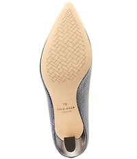 Cole Haan Mylah Snake Print Leather Pointed Toe Pumps