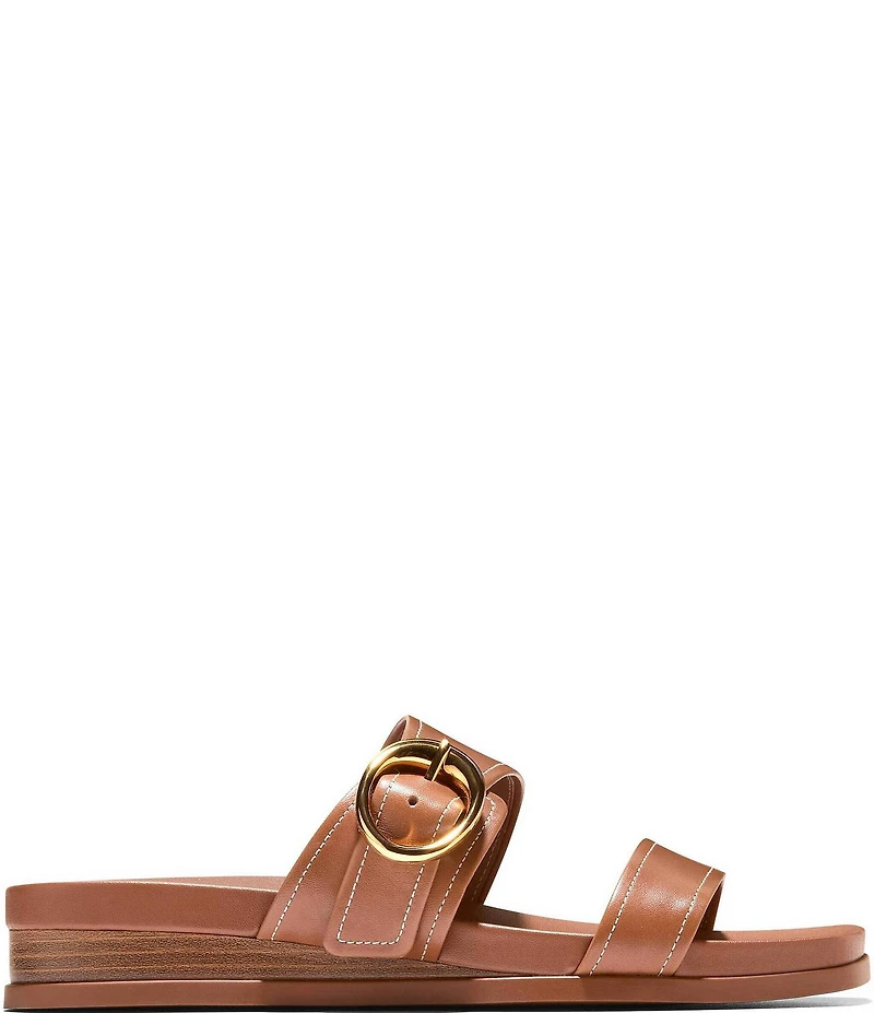 Cole Haan Oaklynn Double Band Leather Footbed Sandals