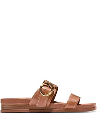 Cole Haan Oaklynn Double Band Leather Footbed Sandals