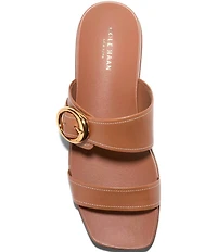 Cole Haan Oaklynn Double Band Leather Footbed Sandals