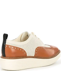 Cole Haan OG Leather Wingtip Platform Oxfords