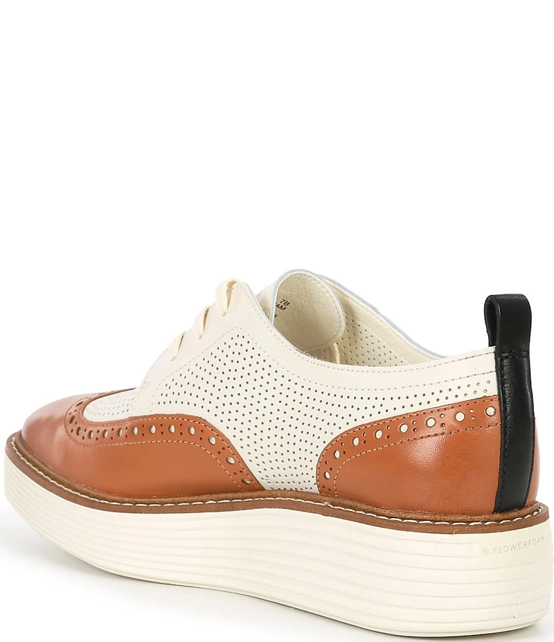 Cole Haan OG Leather Wingtip Platform Oxfords