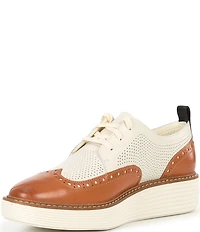 Cole Haan OG Leather Wingtip Platform Oxfords