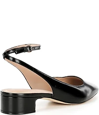 Cole Haan Paden Leather Block Heel Ankle Strap Pumps