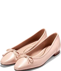 Cole Haan Paget Leather Bow Ballet Flats