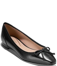 Cole Haan Paget Leather Bow Ballet Flats