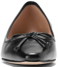 Cole Haan Paget Leather Bow Ballet Flats