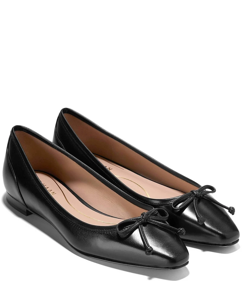 Cole Haan Paget Leather Bow Ballet Flats