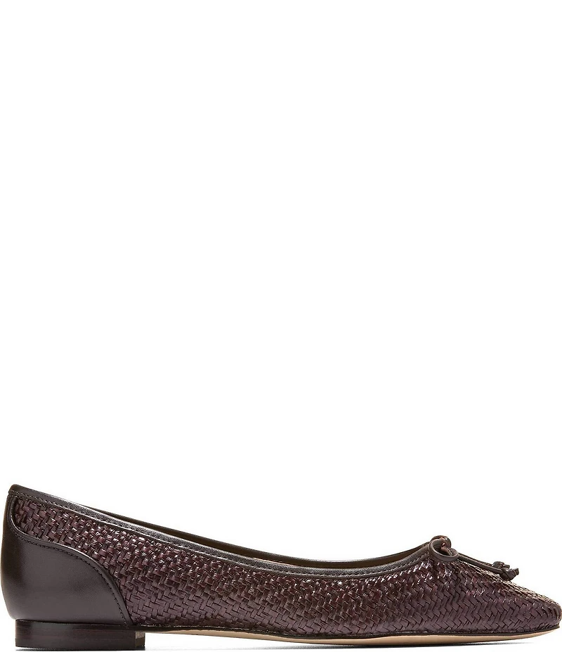 Cole Haan Paget Leather Woven Ballet Flats