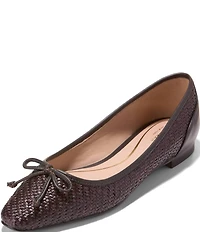 Cole Haan Paget Leather Woven Ballet Flats