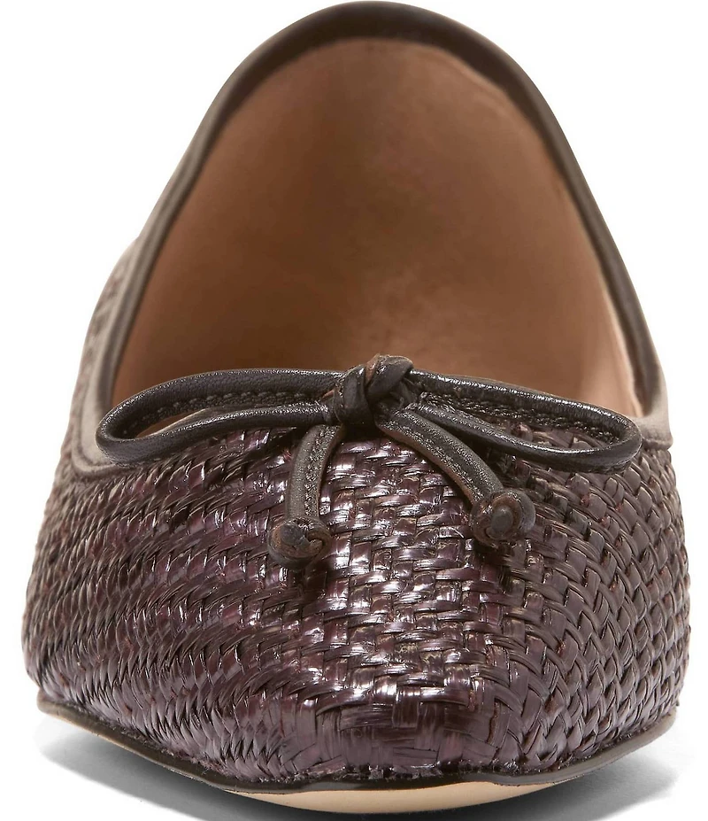 Cole Haan Paget Leather Woven Ballet Flats