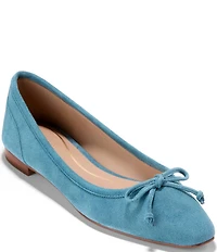 Cole Haan Paget Suede Bow Ballet Flats