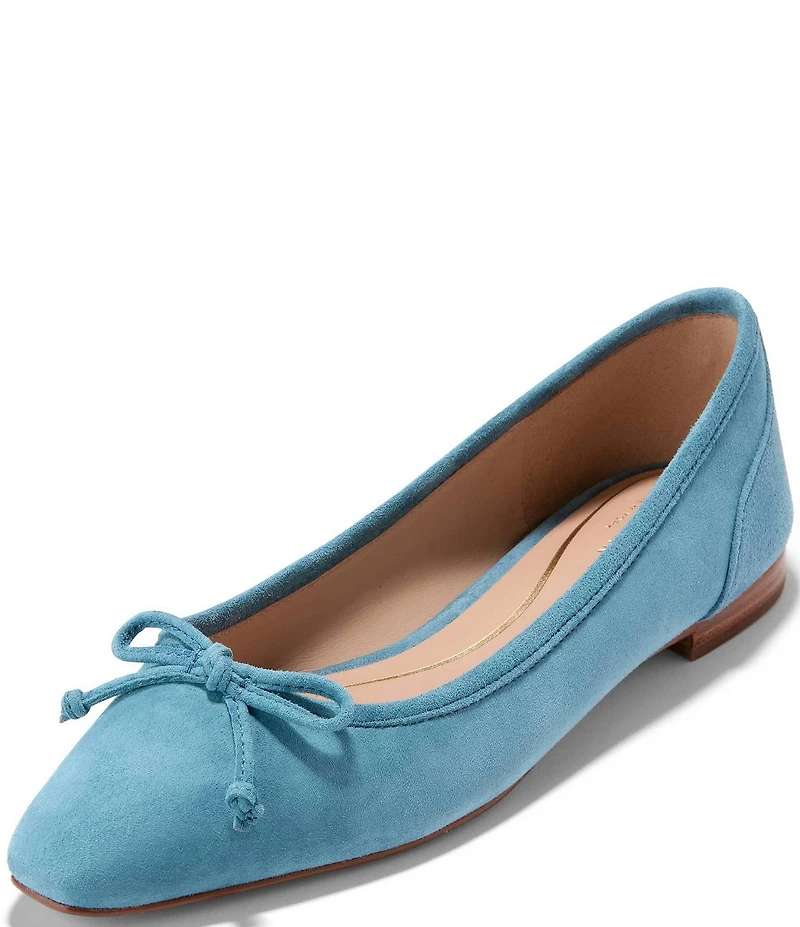 Cole Haan Paget Suede Bow Ballet Flats