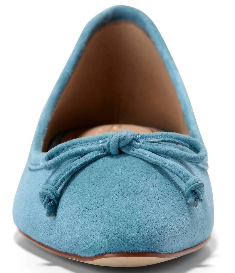 Cole Haan Paget Suede Bow Ballet Flats