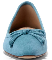 Cole Haan Paget Suede Bow Ballet Flats