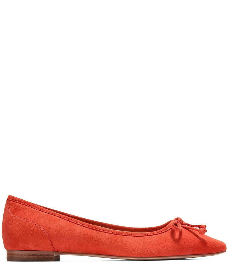 Cole Haan Paget Suede Bow Ballet Flats