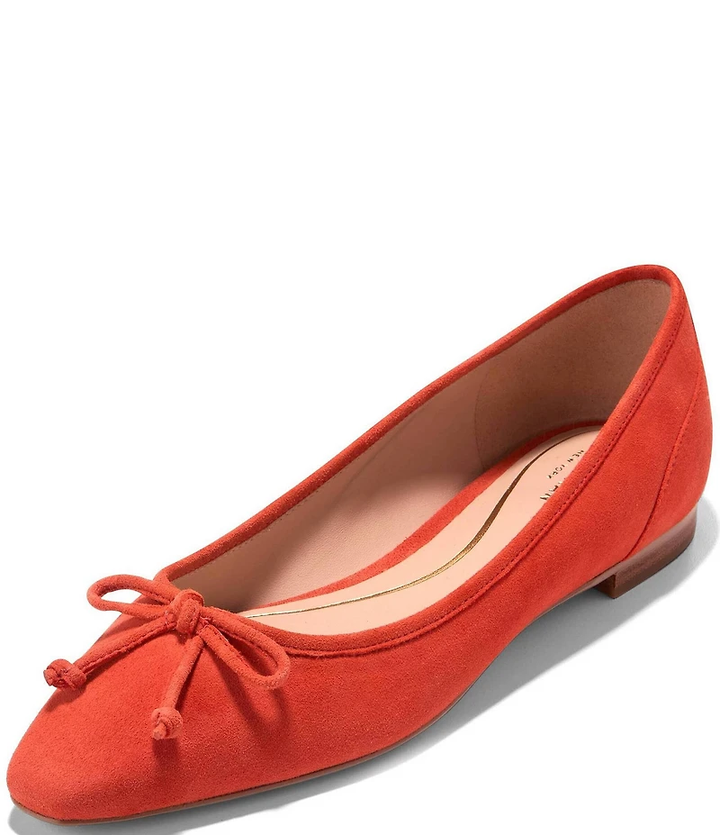Cole Haan Paget Suede Bow Ballet Flats