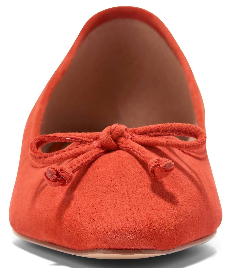 Cole Haan Paget Suede Bow Ballet Flats