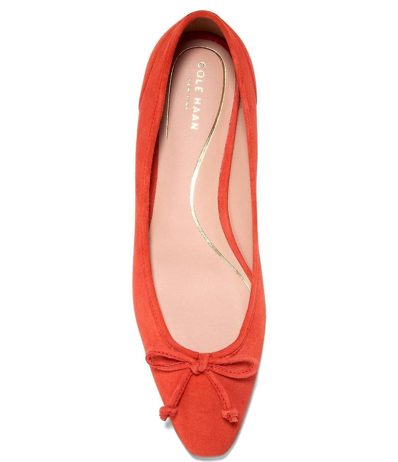 Cole Haan Paget Suede Bow Ballet Flats