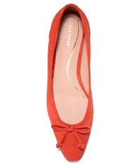 Cole Haan Paget Suede Bow Ballet Flats