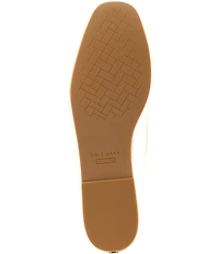 Cole Haan Payson Leather Bow Square Toe Loafers