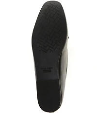 Cole Haan Payson Leather Bow Square Toe Loafers