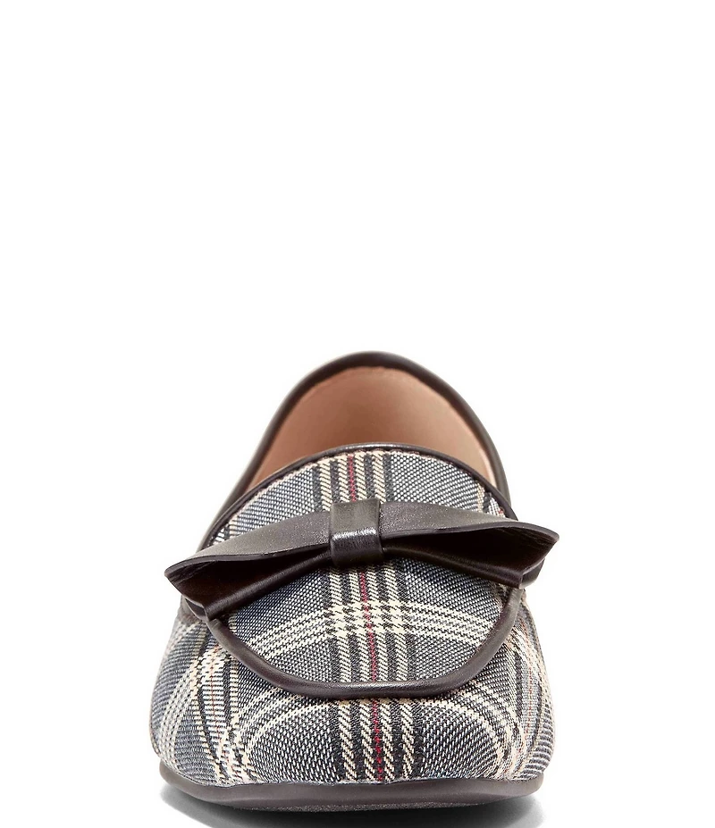 Cole Haan Payson Soft Bow Plaid Loafers