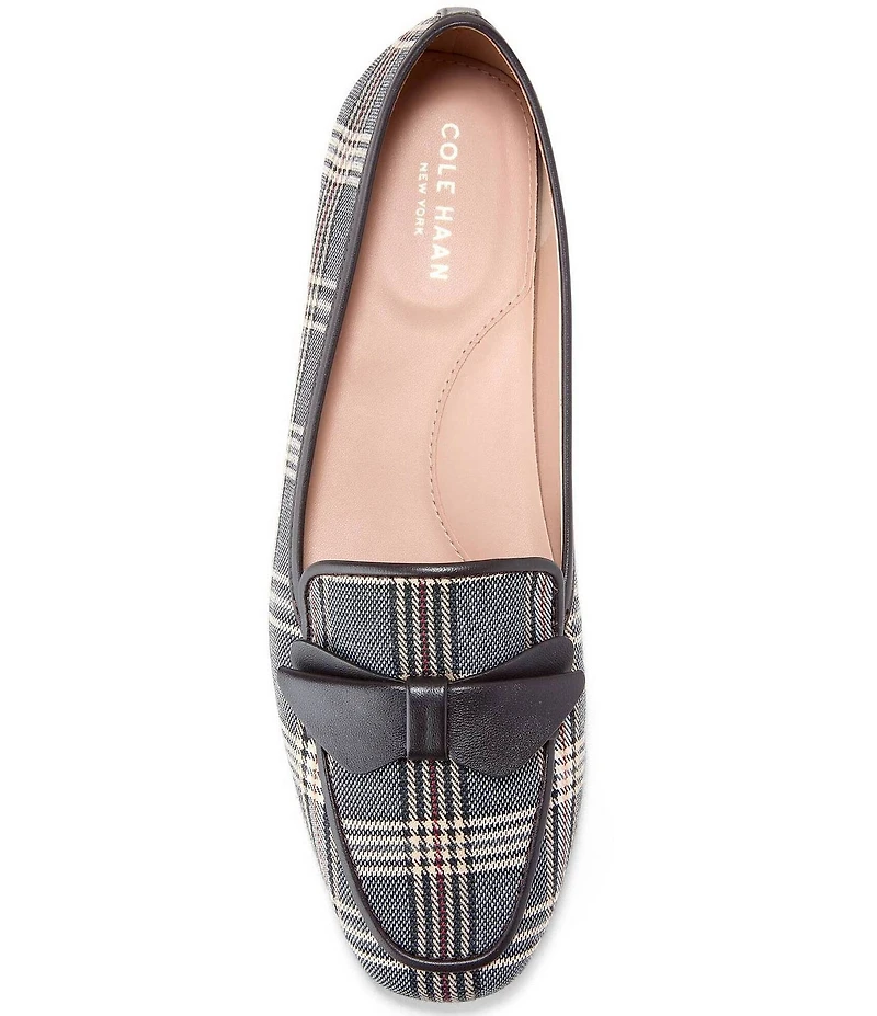 Cole Haan Payson Soft Bow Plaid Loafers