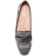 Cole Haan Payson Soft Bow Plaid Loafers