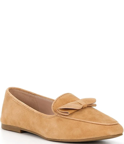 Cole Haan Payson Soft Bow Suede Loafers