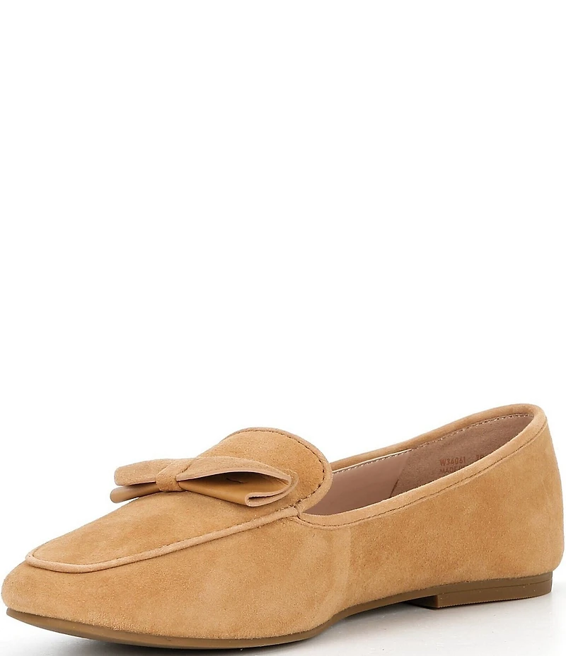 Cole Haan Payson Soft Bow Suede Loafers
