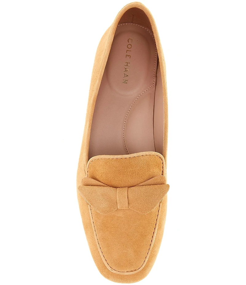 Cole Haan Payson Soft Bow Suede Loafers