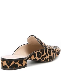 Cole Haan Piper Leopard Print Calf Hair Mules