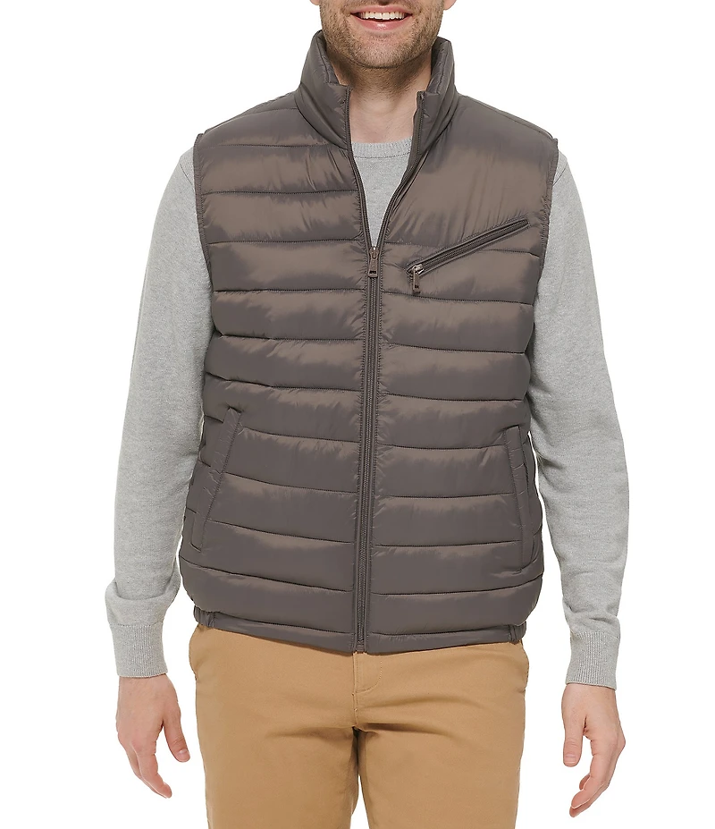 Cole Haan Quilted Zip Front Vest