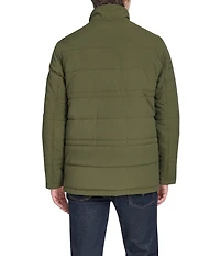 Cole Haan Stand Collar Stretch Quilted Jacket