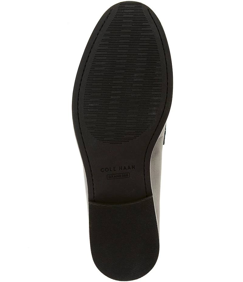 Cole Haan Stassi Leather and Suede Penny Loafers