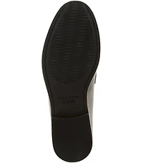 Cole Haan Stassi Leather and Suede Penny Loafers