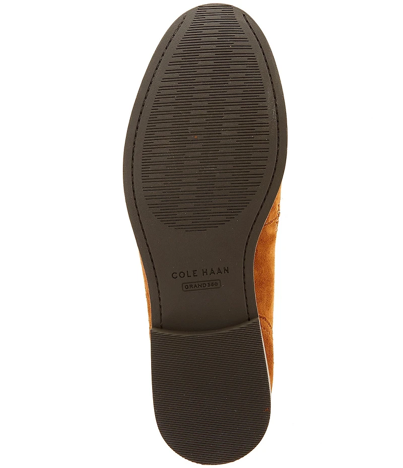 Cole Haan Women's Stassi Suede Kiltie Detail Penny Loafers