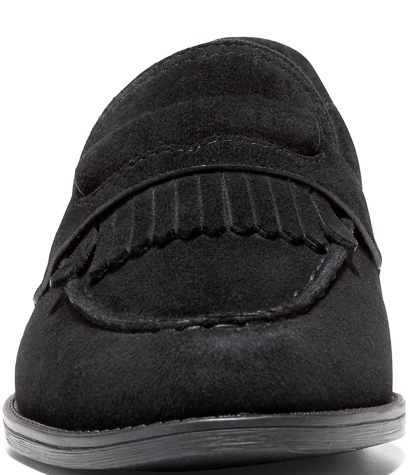 Cole Haan Women's Stassi Suede Kiltie Detail Penny Loafers