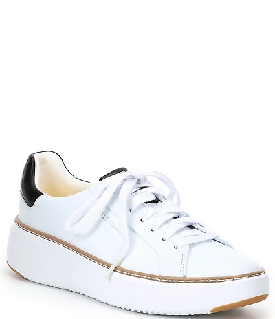 Cole Haan GrandPrø Topspin Leather Platform Sneakers