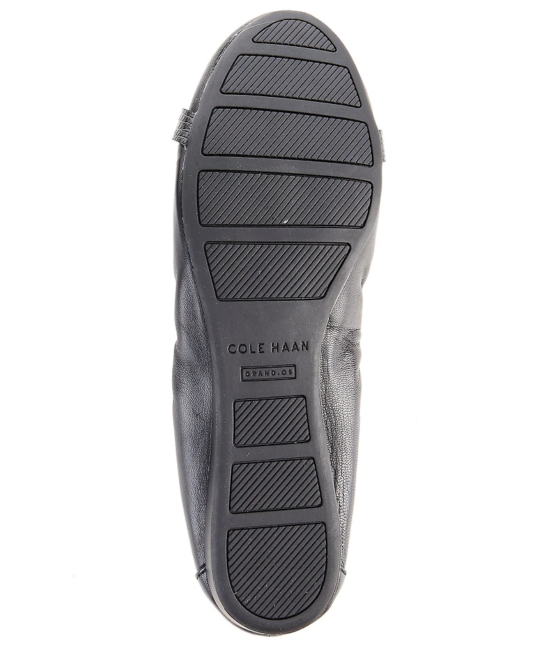 Cole Haan Tova Bow Leather Ballet Flats