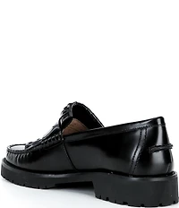 Cole Haan Treena Leather Kiltie Lugged Penny Loafers
