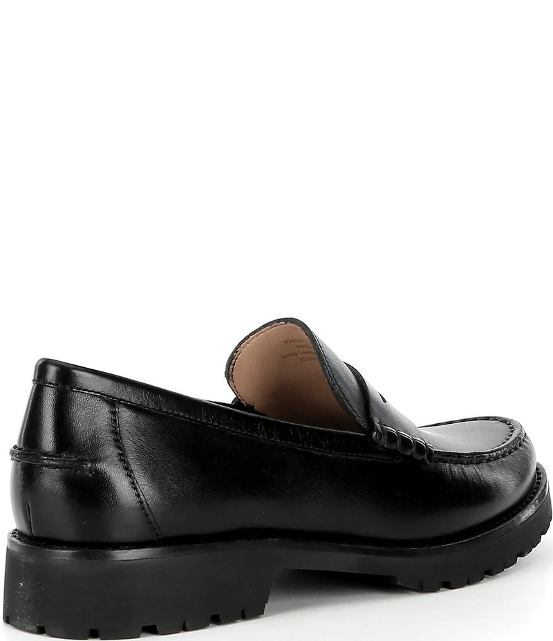 Cole Haan Women's Treena Leather Lug Sole Penny Loafers