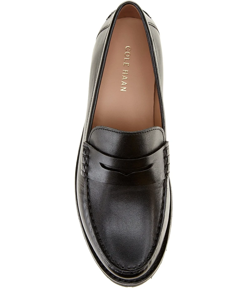 Cole Haan Women's Treena Leather Lug Sole Penny Loafers