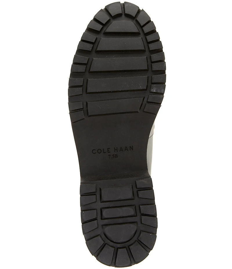 Cole Haan Women's Treena Leather Lug Sole Penny Loafers