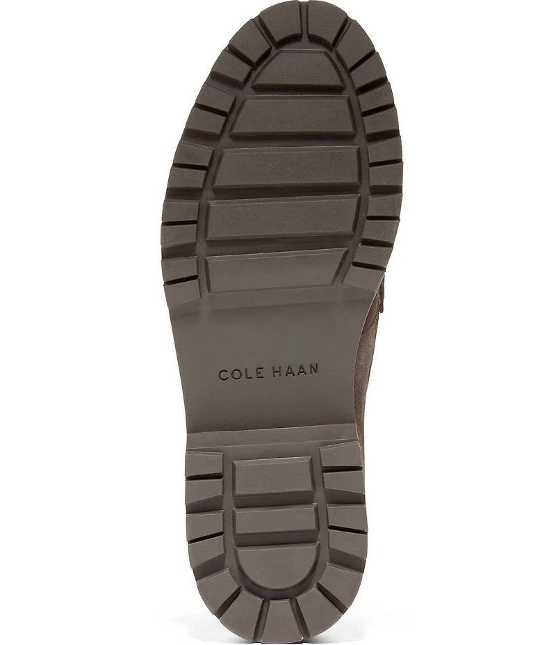 Cole Haan Treena Lug Suede Penny Loafers