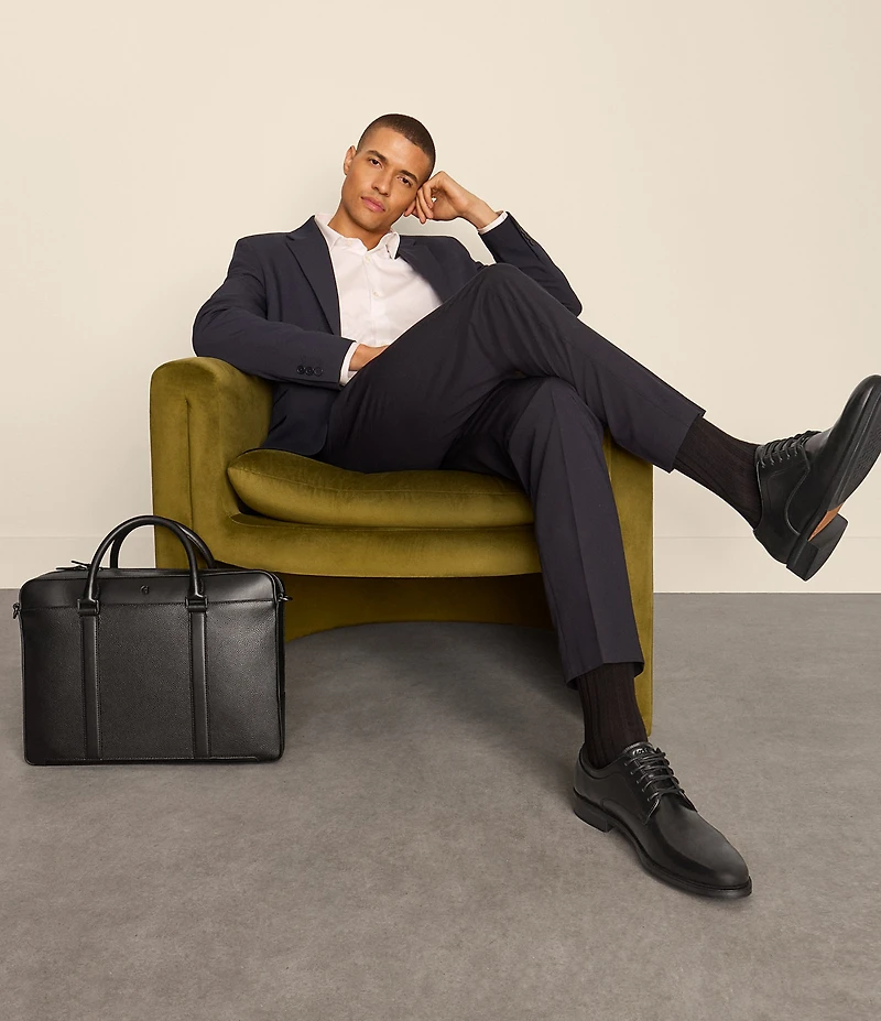 Cole Haan Triboro Pebbled Leather Briefcase